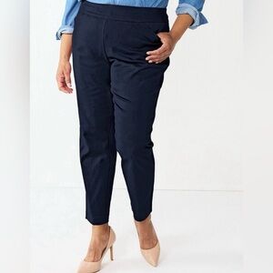 Croft & Barrow Navy Straight Leg Pants